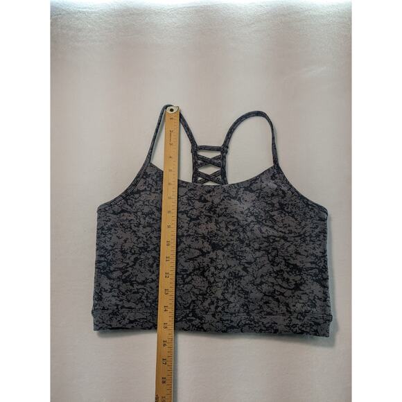 MTA Sport Bras Women's Large 2 pack Yoga tops purple black grey Nwot - Picture 8 of 16